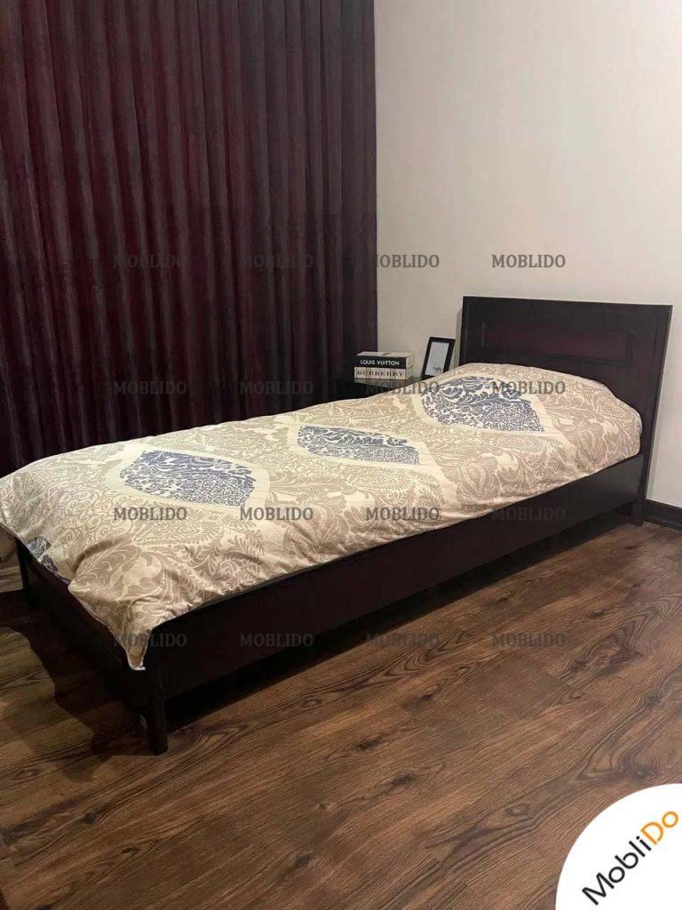 ست تختخواب و پاتختی قهوای