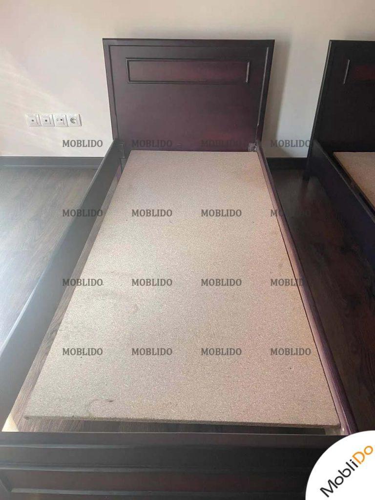 ست تختخواب و پاتختی قهوای