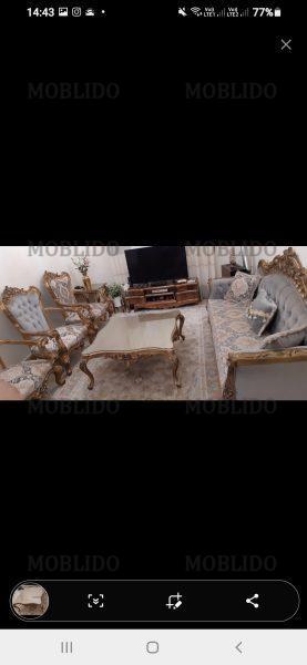 ست مبلمان و میز ناهارخوری ۶نفره کلاسیک طرح سلطنتی