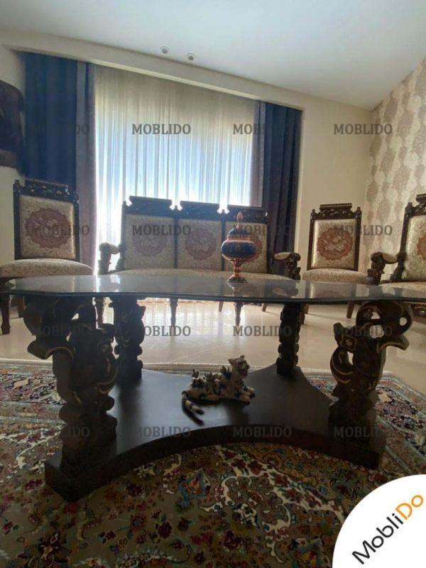 مبل ۹نفره کلاسیک سلطتنی در حد نو