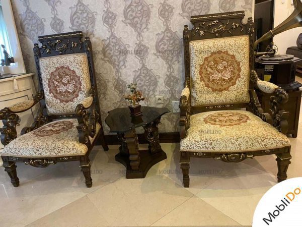 مبل ۹نفره کلاسیک سلطتنی در حد نو