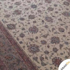 فرش اردهال مشهد کرم رنگ زیبا