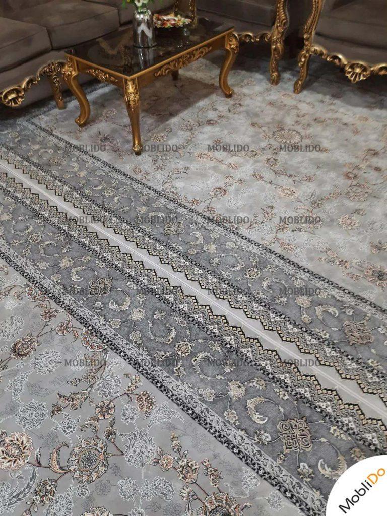 فرش ماشینی ۹متری طوسی