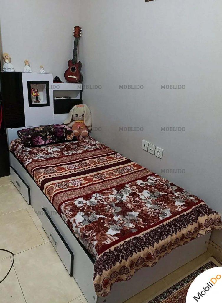 دو تخت خواب یکنفره باکس دار
