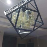 لوستر مشکی چهار شاخه