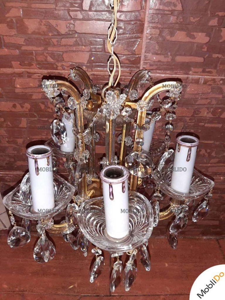 یک جفت لوستر کریستال چک زیبا