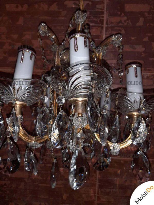 یک جفت لوستر کریستال چک زیبا