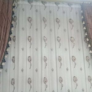 پرده پلیسه دار شیک و نو