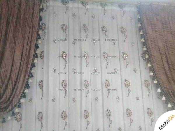 پرده پلیسه بسیار شیک و سالم