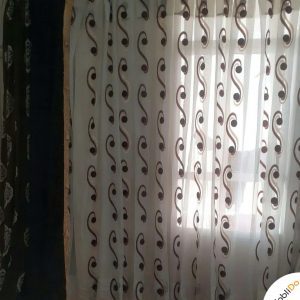 پرده حریر سالم و استفاده نشده