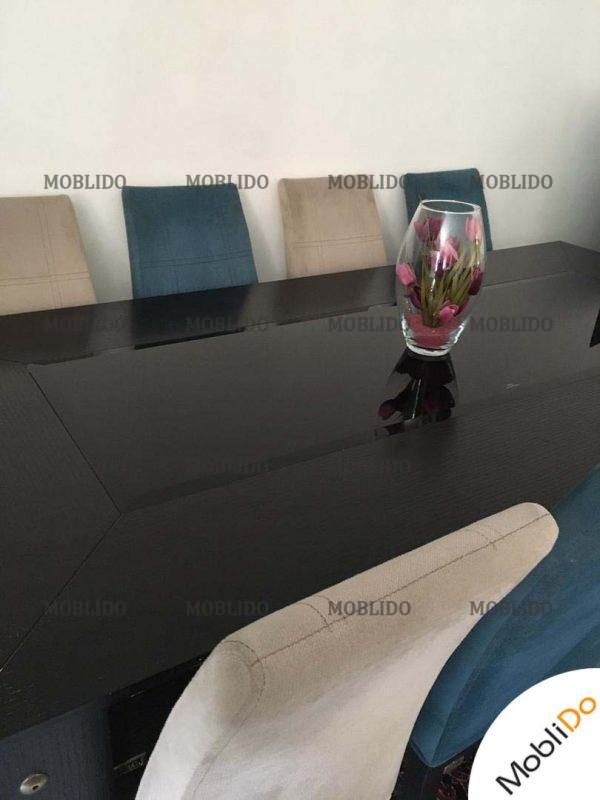 میز ناهار خوری سالم کرم سرمه ای