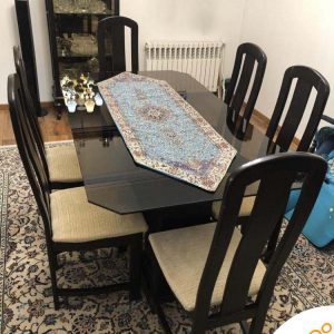 میز ناهار خوری شیشه ای زیبا و همیشه مد