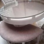 میز نهار خوری گرد در حد نو