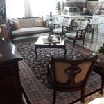 مبلمان چوبی کلاسیک و میز ناهار خوری سفید لمسه