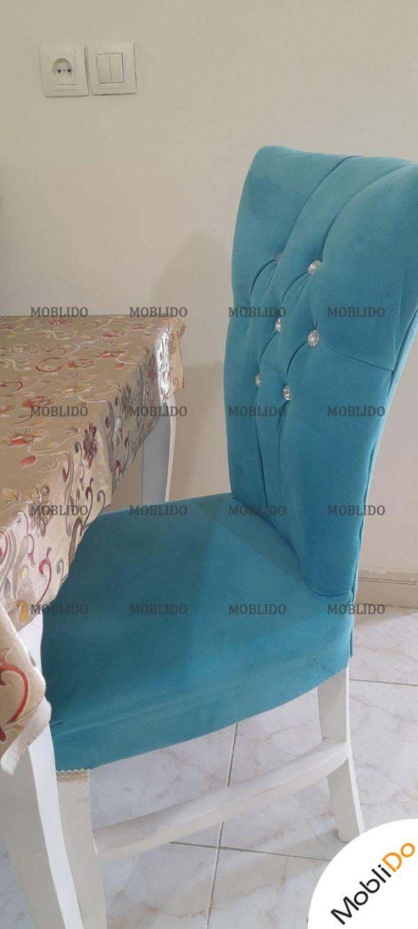 میز و صندلی نهار خوری ۴ نفره آبی