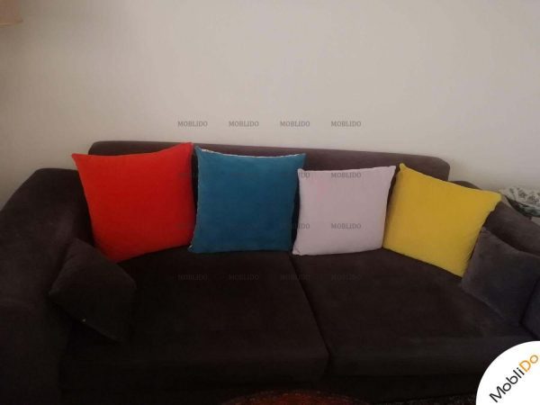 مبل راحتی ۷نفره مشکی و آبی شیک