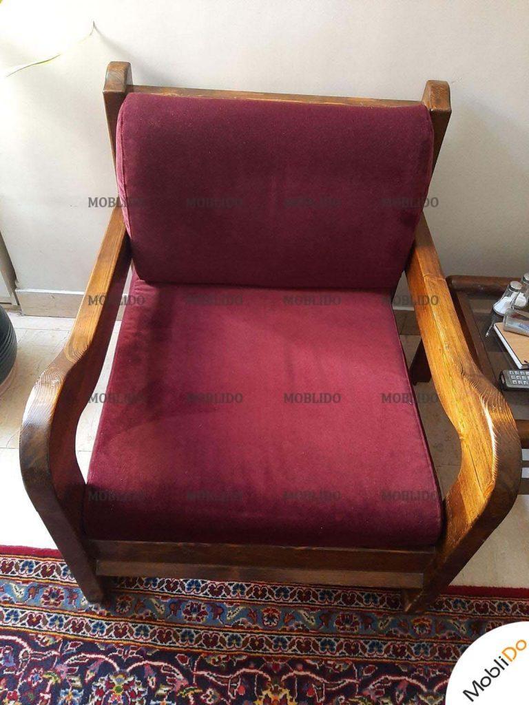 مبل چوبی ۸ نفره استیل راحتی مناسب برای ویلا