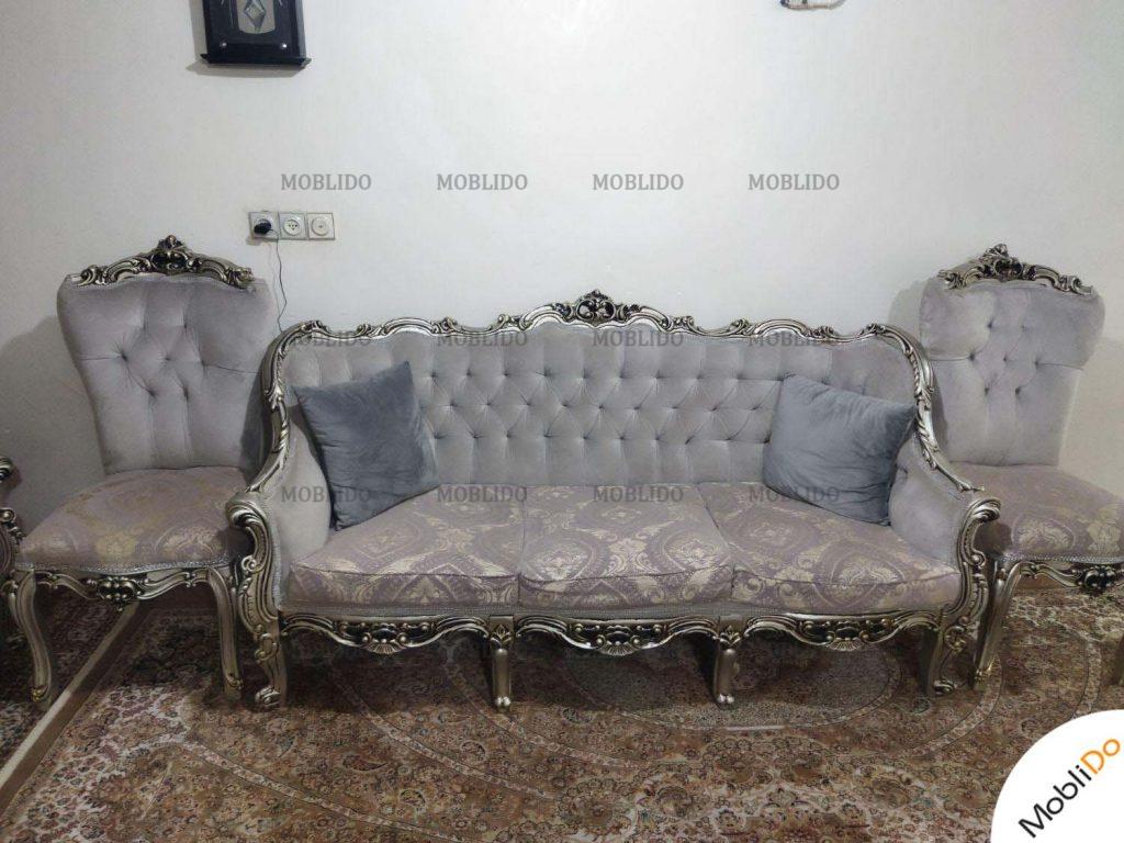 مبل سلطنتی ۸نفره لاکچری و بسیار زیبا