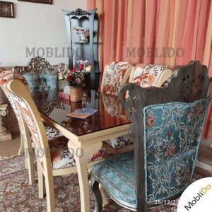 ناهارخوری کلاسیک زیبا و کم جا و شیک