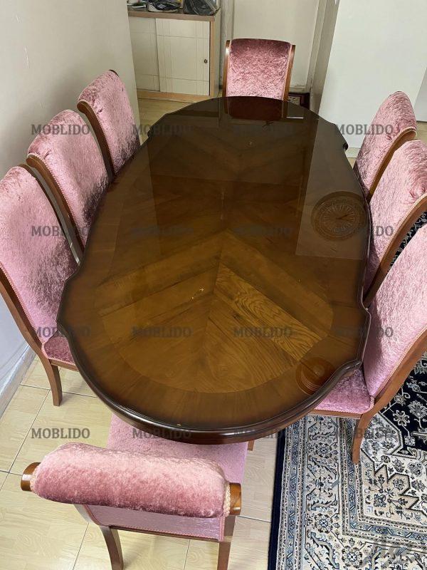 میز و صندلی نهارخوری۸نفره تمام پارچه