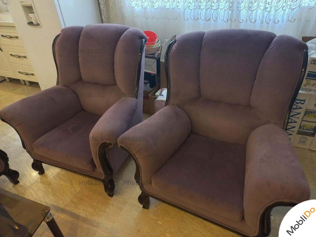 مبل راحتی ۷نفره با میز و ۳تاعسلی