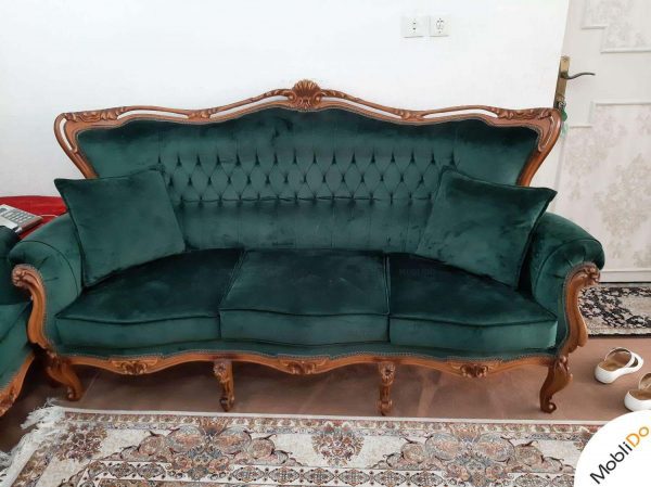 مبلمان استیل کلاسیک با منبت کاری عالی و زیبا