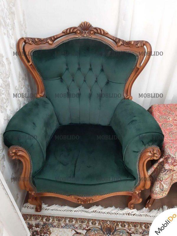 مبلمان استیل کلاسیک با منبت کاری عالی و زیبا