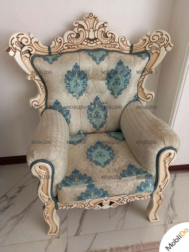 مبلمان ۷ نفره با چوب مقاوم ولاکچری