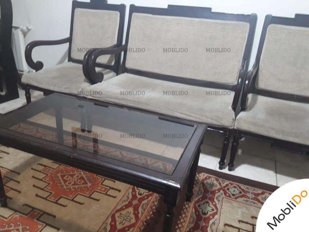 مبلمان کلاسیک ۸ نفره با چوب قوی و محکم
