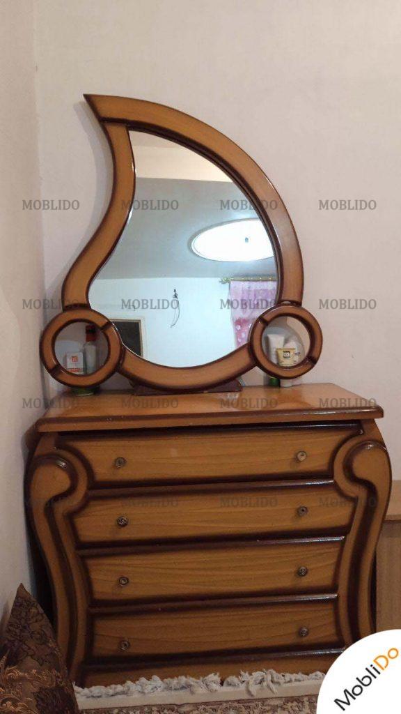 سرویس تختخواب دونفره دراورآیینه وپاتختی
