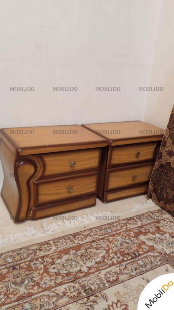 سرویس تختخواب دونفره دراورآیینه وپاتختی