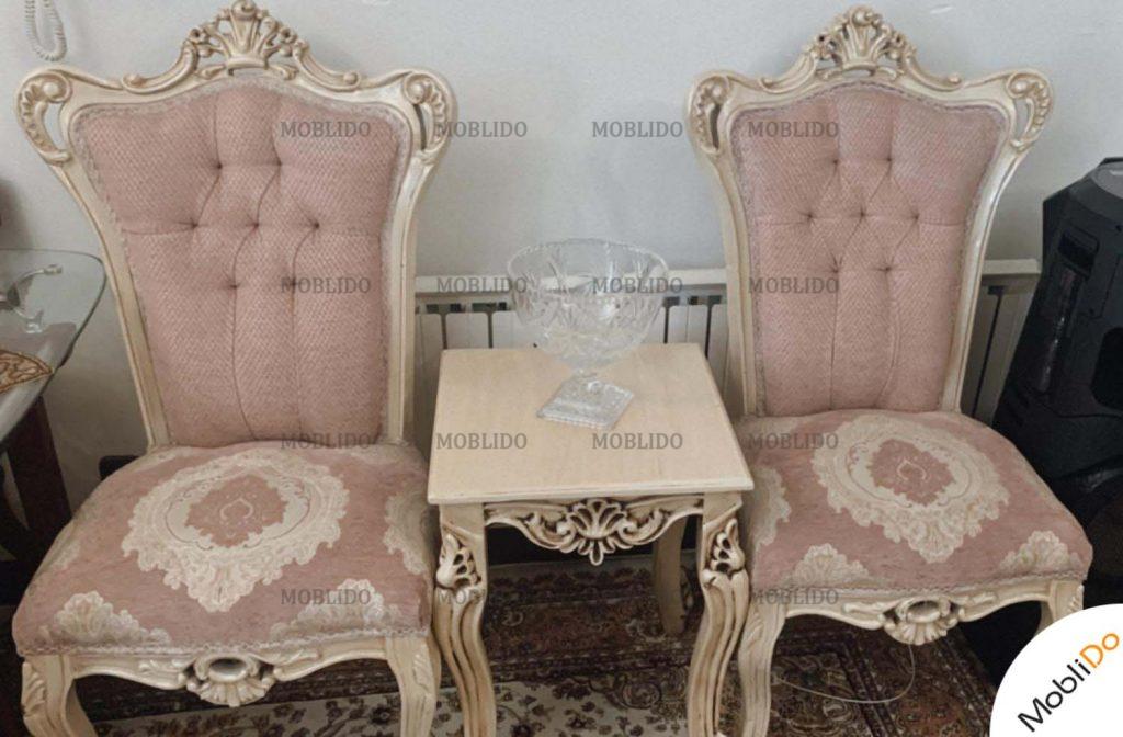 مبل استیل ۹ نفره طلا کوب سالم
