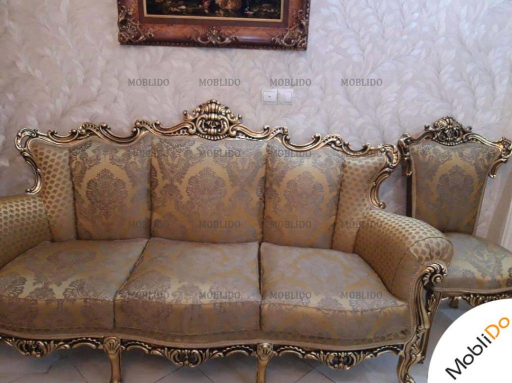 مبل استیل کلاسیک به همراه ناهار خوری شیک و فوق العاده