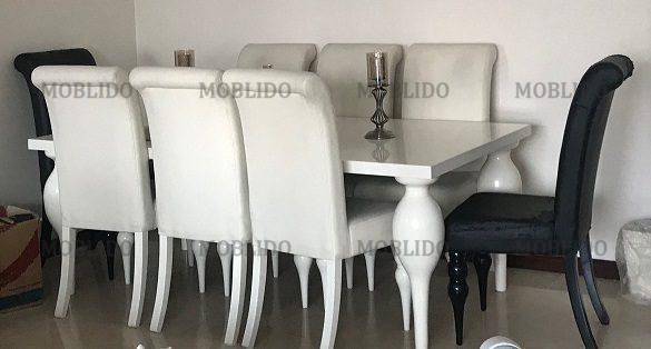 سرویس مبلمان و میز نهارخوری شیک و بسیار سالم