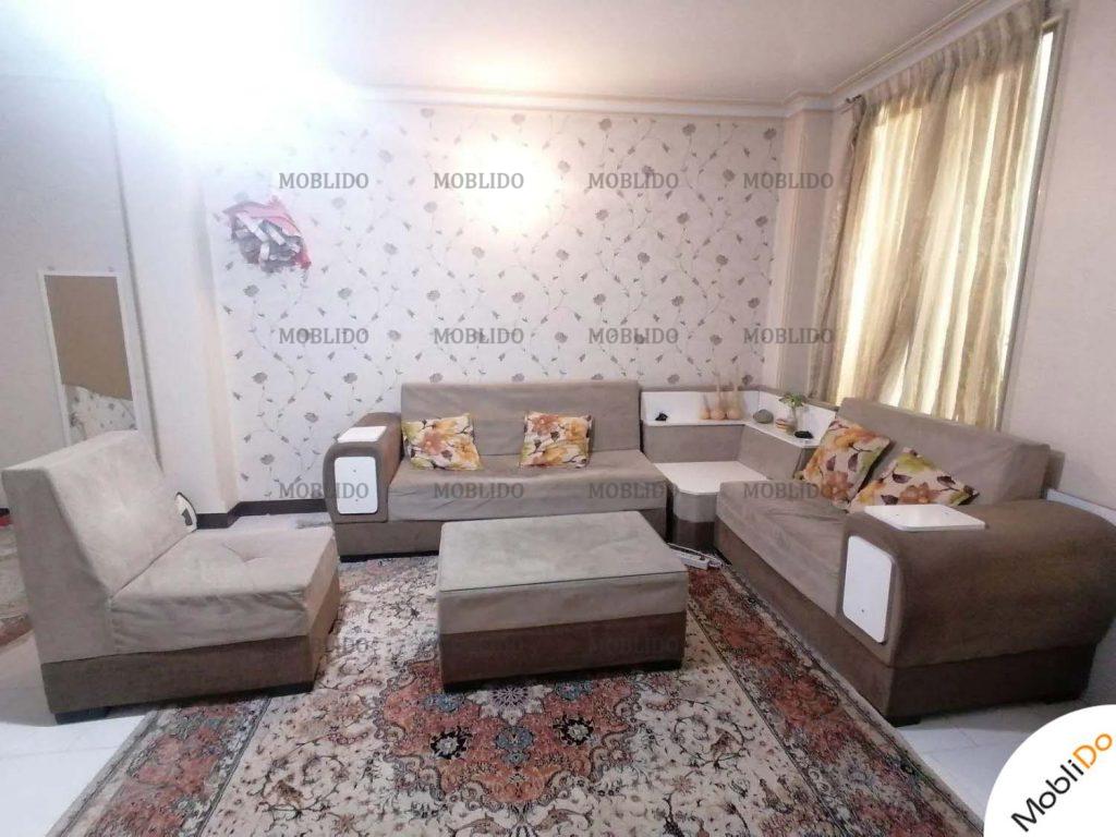 مبل ال ۶ نفره به همراه جلو مبلی