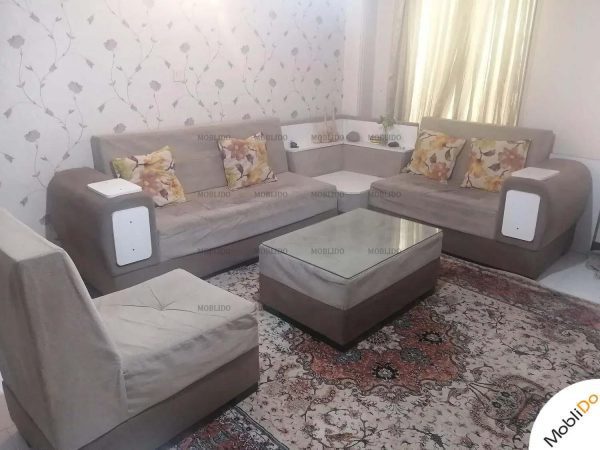 مبل ال ۶ نفره به همراه جلو مبلی