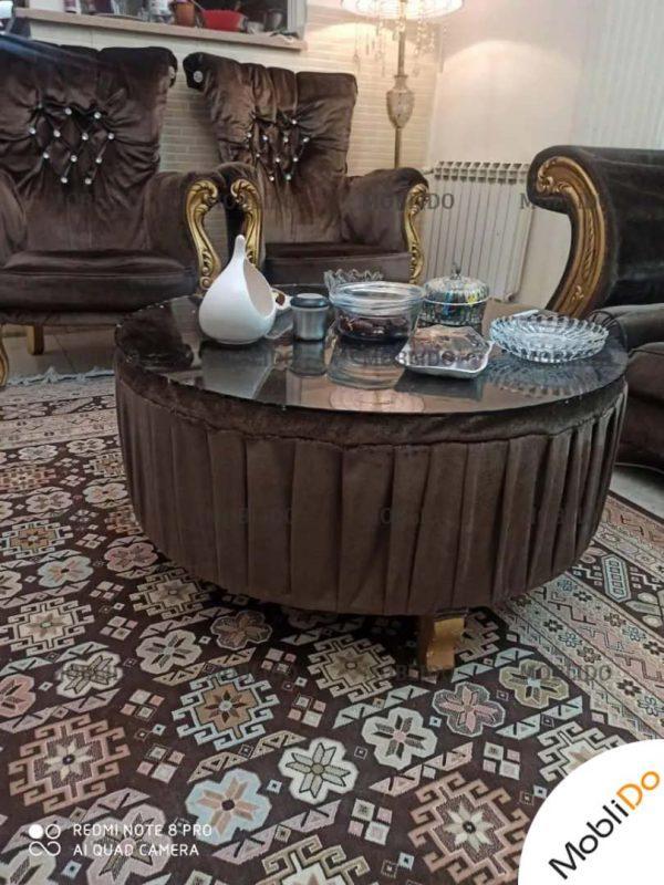 مبل چهار نفر همراه میز گرد