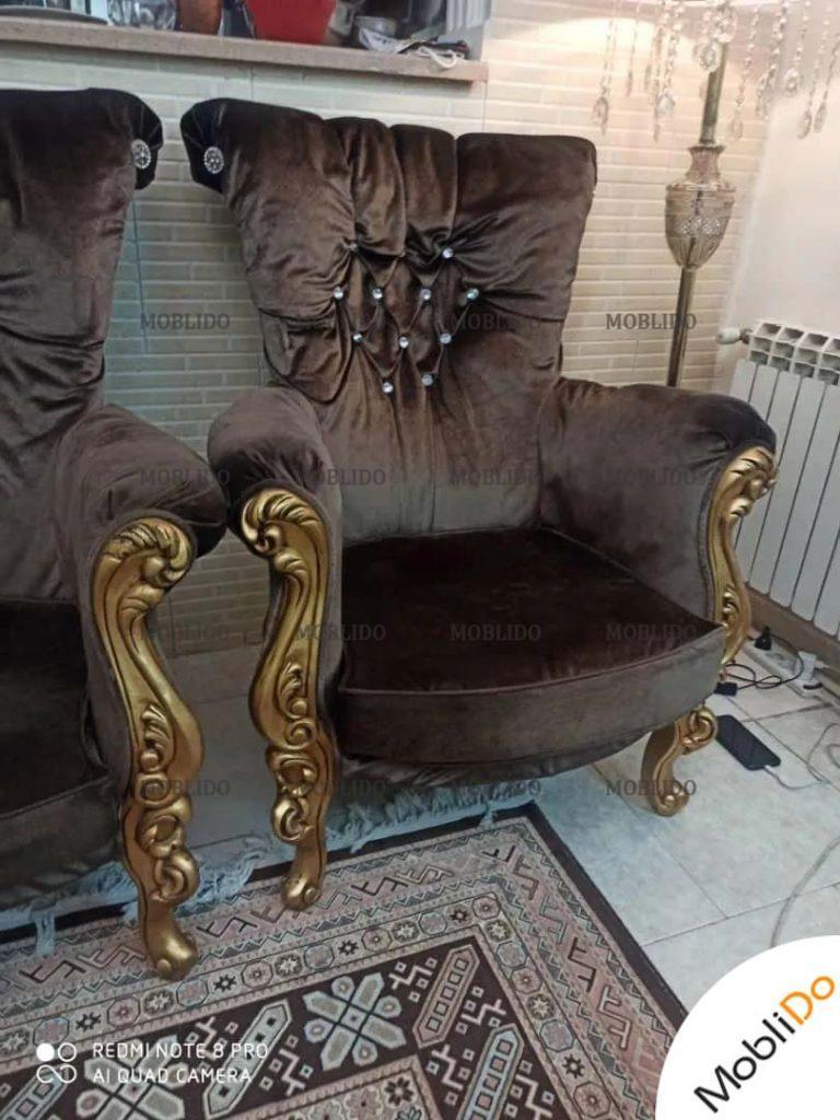 مبل چهار نفر همراه میز گرد
