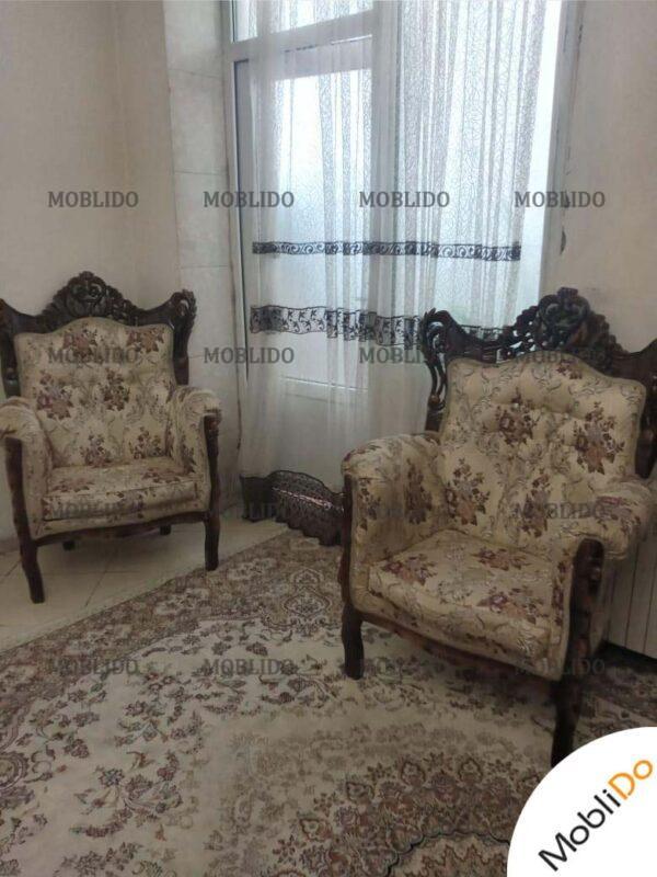 مبل ۹نفره استیل کلاسیم با چوب درجه یک