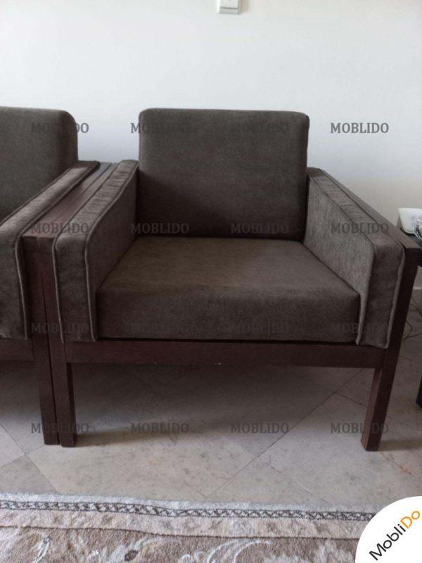 مبل چوبی مارک چوبکده بی نظیر و کاملا سالم