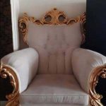 مبلمان استیل کلاسیک با چوب طلایی بسیار شیک