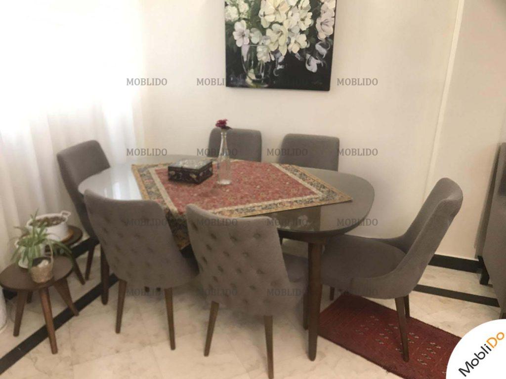ست مبل به همراه میز نهارخوری در حد نو