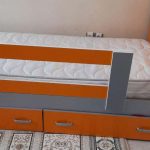 سرویس خواب نوجوان با چوب نارنجی
