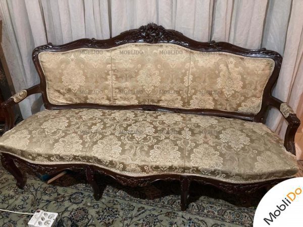 مبل و صندلی ۱۲ نفره چوب گردو بادوام