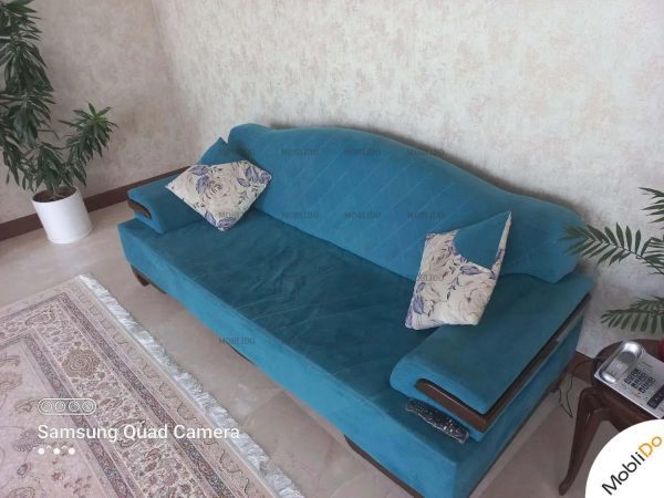 مبل راحتی آبی سالم