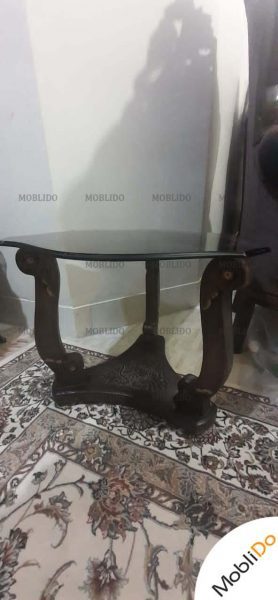 مبلمان نه نفره به همراه ناهار خوری چهار نفره و ویترین
