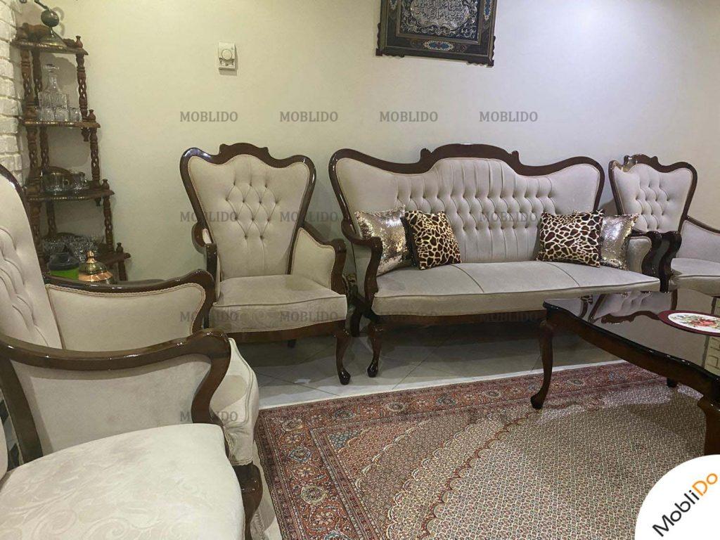 ست کامل مبلمان استیل کلاسیک نو و لاکچری