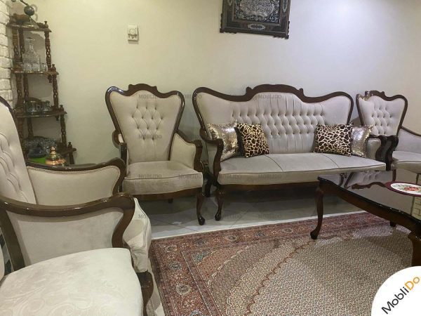 ست کامل مبلمان استیل کلاسیک نو و لاکچری