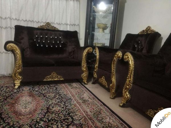 مبل۷نفره راحتی قهوه ای سالم