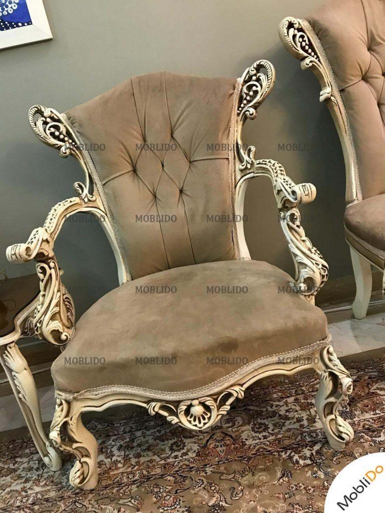 مبل کلاسیک ٩ نفره راش و ناهار خوری در حد